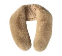 xiatty Sciarpa da donna in finta pelliccia, scialle per l'inverno, scaldacollo, sciarpa avvolgente come vera pelliccia, extra large, Marrone, Large