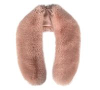 xiatty Sciarpa da donna in finta pelliccia, scialle per l'inverno, scaldacollo, sciarpa avvolgente come vera pelliccia, extra large, Rosa, Large