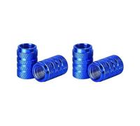 Xiayao 4 Pezzi/Set Tappi Valvola per Pneumatici in Lega di Alluminio Steli Lle Valvole Copriruota per Moto Vite Bulloni(Blue)