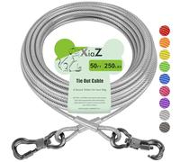 Xiaz Dog Tie out cable piombo formazione guinzaglio del cane Run trolley, filo di acciaio Pet runner per cani grandi fino a 113,4 kilogram, 50 ft, Kl574p Sweatshirt - Bambini