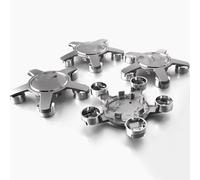 Xiazhi 4 Pezzi Coprimozzo Auto Adatti per Audi A3 A4L A5 A6L A7 Q5 A8L TT R8 S6, Borchie Ruota Impermeabile Tappi Centrali Tuning Styling Accessori Protezione,B