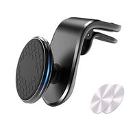 Xiazhi Porta Cellulare Auto Magnetico Air Vent per Audi Q8 e-Tron GE I 2018-2024, 360° Rotazione Supporto Telefono Auto L Tipo Universale Car Phone Holder,Black