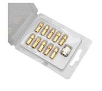 XiBany 10pcs Punte for Mandrini in Ottone con Pinza Mini mandrino for utensile Rotante 4.8mm/4.3mm Diametro 0.5mm-3.2mm Accessorio di Alimentazione (Color : A, Size : 4.3mm)