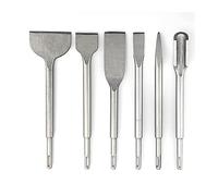XiBany 6pcs set di scalpelli codolo trapano a percussione elettrico punta scanalatura sgorbia scalpello piatto strumenti for muratura for cemento muro di mattoni roccia