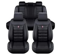 XIBANY Auto Coprisedile Set per Honda Civic Hybrid 2016-2024, Pelle Traspirante Impermeabile Coprisedili Anteriori e Posteriori Auto Protezioni Sedile Accessori,B Black