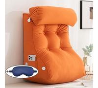 XIBANY Cuscino Supporto Lombare,Cuscino da lettura,Sostegno della Schiena Cuscini,con cuscino cervicale rimovibile,per sedersi a letto,divano o pavimento,Sono disponibili 2 specifiche