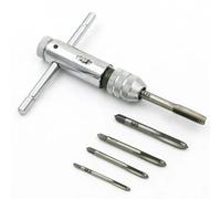 XiBany Maniglia a T regolabile Rubinetto a cricchetto Alesatore Supporto manuale manuale Chiave M3 M4 M5 M6 M8 Vite metrica for macchina Tappo filettato Strumento a forma di T