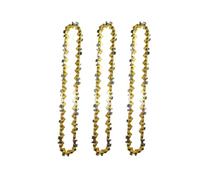 XiBany Nuova catena for sega elettrica a catena for motosega in acciaio mini da 6 pollici da 1/4 di pollice; Passo 0,043 pollici Calibro 36 maglie catena for sega/guida catena (Color : 3*chain, Size