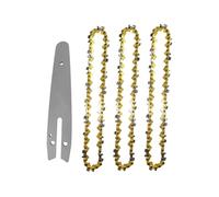 XiBany Nuova catena for sega elettrica a catena for motosega in acciaio mini da 6 pollici da 1/4 di pollice; Passo 0,043 pollici Calibro 36 maglie catena for sega/guida catena (Color : Set 3, Size :