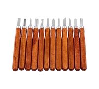XiBany Set di coltelli da taglio for intaglio del legno da 12 pezzi Scalpelli for intaglio del legno a mano for strumenti fai-da-te for la lavorazione del legno
