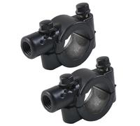 Xibao 2PCS Attacchi Manubrio per Moto,Supporti Specchietto Moto Universale,Manubrio Morsetti Adattatori Specchi Porta Specchietti per Bici,Adatto per Motociclette,Quad,Fuoristrada,Scooter,ecc (8mm)