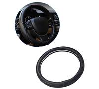 Xibao Coprivolanti per Auto,Copri Volante per Auto,Interni Accessori Autos,Universale Copri Sterzo Traspirante e Antiscivolo,Adatto per Volanti con Diametro Esterno da 37 a 38 cm (Nero)