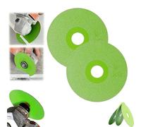 XIBHDN Diamond Chamfered Saw Blade,Rock Slab Grinding Disc,Glass Cutting Disc,Porous Widened Cutting Blades,Indestructible Disc for Grinder, for Ceramic Tile, Marble Edge Trimming (2PCS)