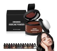 XIBHDN Waverlo Magic Root Cover Up, Root Touch Up Hair Powder, Hairline Powder Instantly Conceals Hair Loss, Hair Fibers for Thinning Hair, Root Cover Up, Stain-Proof 48 Hour (Light Reddish Brown)