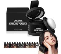 XIBHDN Waverlo Magic Root Cover Up, Root Touch Up Hair Powder, Hairline Powder Instantly Conceals Hair Loss, Hair Fibers for Thinning Hair, Root Cover Up, Stain-Proof 48 Hour (Black)
