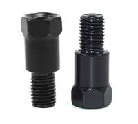 XIBIO 1 Paio di adattatori for specchietto retrovisore for Moto Argento Nero M10 10MM in Senso orario antiorario Vite di Cambio Filettatura Destra Sinistra (Color : M10-M10 (RL-RL))