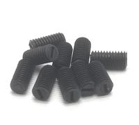XIBIO 100 Pezzi M3/4/5/6/8 Nero in plastica di Nylon con Intaglio a Vite Senza Testa (Color : Black, Size : M6 x 8)