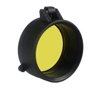 XIBIO 1pc 30-69 Millimetri Trasparente Portata del Fucile Copriobiettivo Flip Up Rapido Primavera Tappo di Protezione Giallo Obiettivo Lente Coperchio for La Caccia RL37-0073 (Color : 59mm)
