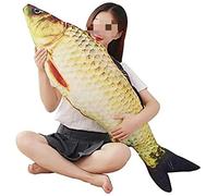 XICHEN 3D Cuscino Gigante Morbido a Forma di Pesce Cuscino in Peluche Carpa Cuscino Imbottito Giocattolo per Arredamento Domestico Regalo per Bambini in Peluche Animale Imbottito (78cm/31pollici)