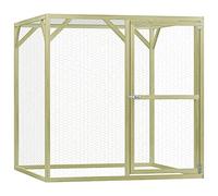 Xichuzi Pollaio 1,5x1,5x1,5 m in Legno di Pino Impregnato, Pollai e Gabbie, Pollaio per Galline da Esterno -278403