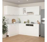 Xichuzi Set Armadi da Cucina 11 pz Bianco in Truciolato,Set Armadi da Cucina,Armadi da Cucina Multiuso,Mobiletto Cucina Salvaspazio -3067665