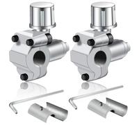 Xiciki 2 Pezzi BPV-31 Kit di Valvola di Foratura Rubinetto Trapano Aria Condizionata Parti Frigorifero Valvola Regolabile per Tubi da 1/4", 5/16", 3/8", per Condizionatori HVAC.
