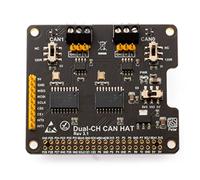 XICOOLEE Dual-CH, Can Bus Expansion HAT per Raspberry Pi, con 2 canali CAN Interfaccia comunicazione, doppio chip MCP2515 e ATA6561