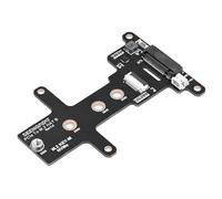 Xicoolee Scheda adattatore PCIe a M.2 HAT B, compatibile con Raspberry Pi 5, supporta avvio SSD NVMe, Gen2 e Gen3, M.2 M Key SSD Dimensioni 2230/2242/2260/2280, indicatore di flusso d'aria e
