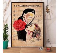 Xiddxu Divertente targa in metallo vintage con il fantasma dell'Opera, poster per famiglia, bagno, bar, bar, decorazione da parete 20,3 x 30,5 cm