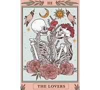 Xiddxu Skull Tapestry The Kissing Lovers Tarocchi Tapestry Halloween Tin Sign Cafe bar Home Wall Art Decoration Retro Metal Tin Sign 14 x 20,3 cm
