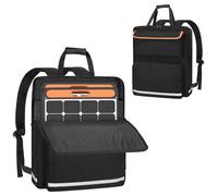XIDIHF Custodia imbottita per pannello solare, per Jackery SolarSaga 100W, 100X, 200W, adatta ai viaggi, con tasche multiple e tracolla, Zaino per 100 W, 100 x 200 W
