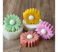 Xidmold 2 stampi in silicone a forma di margherita per cioccolato, candele, sapone, argilla, gesso, resina epossidica, artigianato fai da te