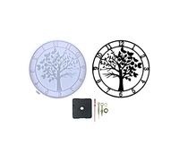Xidmold Stampo in resina per orologio, numeri romani in silicone con movimento, stampo per orologio ad albero per colata in resina epossidica, kit di stampi in resina decorativa in silicone per