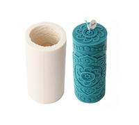 Xidmold Stampo in silicone a forma di colonna, per candele, per colata, in silicone, per candele di cera di soia, fai da te (A, grande)