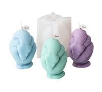 Xidmold Stampo in silicone a forma di serpente 3D in silicone per candele di cera di soia, resina epossidica, sapone, gesso, cemento, artigianato