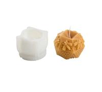 Xidmold Stampo in silicone per candele a nido d'ape, per candele di cera d'api, decorazione in gesso, artigianato fai da te (E)