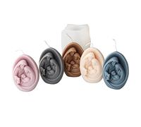 Xidmold Stampo in silicone per candele, Jesus Mary Joseph, stampo in silicone per candele di cera di soia, sapone, resina epossidica, decorazione religiosa