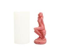 Xidmold Stampo per candele sexy a forma di donna, stampo in silicone a forma di donna, per candele di cera di soia, gesso, argilla polimerica, artigianato fai da te