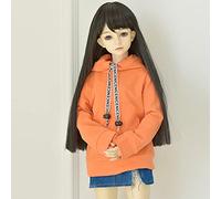 XiDonDon 30 cm/45 cm/60 cm Vestiti per Le Bambole 1/3 1/4 1/6 Accessori per Bambole BJD BJD SD Moda Fai da Te con Cappuccio Giocattoli Bambole Abbigliamento (Orange,1/6)