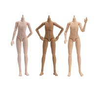 XiDonDon Corpo articolare Mobile del Corpo della Bambola in PVC da 21 cm per OB24, GSC, Accessori per la Testa della Bambola BJD, Giocattoli manuali di Ricambio (White Skin)