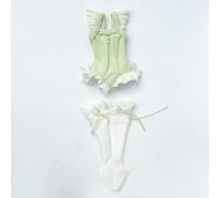 XiDonDon Costumi da bagno alla moda per bambole BJD Blyth, Ob24, Licca, Azone Accessori per giocattoli e regali (solo vestiti) (Green)