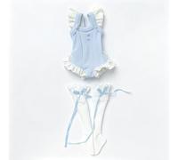 XiDonDon Costumi da bagno alla moda per bambole BJD Blyth, Ob24, Licca, Azone Accessori per giocattoli e regali (solo vestiti) (Light Blue)