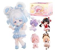 XiDonDon Dream Puff Series 1/12 BJD Dolls Action Figures, Carine Figure da Collezione, Giocattoli, Regalo di Compleanno (Whole Set)
