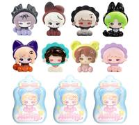 XiDonDon Minty MiLi Adventure Series Graziosi Granuli Ornamenti da Tavolo Sacchetto a Sorpresa Regalo Personaggio dei Cartoni Animati Anime Giocattoli da Collezione (Three bags(12PCS))