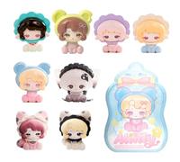 XiDonDon Minty MiLi Adventure Series Graziosi Granuli Ornamenti da Tavolo Sacchetto a Sorpresa Regalo Personaggio dei Cartoni Animati Anime Giocattoli da Collezione (Single bag(4PCS))