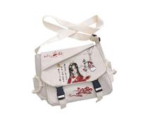 Xie Lian Borsa a tracolla Anime Hua Cheng Borsa Scuola Cartone Cartoon Personaggio Xie Lian Borsa Tracolla Regolabile Regali per i fan, Tipo 10, 31 * 11 * 28 cm