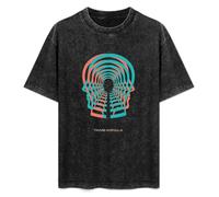 XIEAI Tame Impala Men's T-Shirt Graphic Unisex Black Top Shirt L