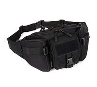 Xieben All'aperto Fanny Marsupio per Uomo Donna Da Viaggio Escursionismo Running Hip Bum Belt Slim Pack Borsa Portafoglio Porta Cellulare Nero