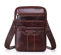 Xieben Borsa a Tracolla In Pelle Borsello Per Uomo Donna Custodia Per Viaggi d'affari all'aperto Crossbody Pack Portafoglio A Tracolla Satchel Sling Chest Pouch