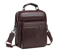 Xieben Borsa A Tracolla In Pelle per Uomo D'affari Borsa Da Viaggio Borsa A Tracolla per Esterni Borsa A Portafoglio Porta Telefono Borsa Da Giorno Casual